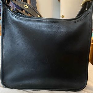 Vintage coach shoulder bag.  Classic. Barely used. Brushed gold hardware.